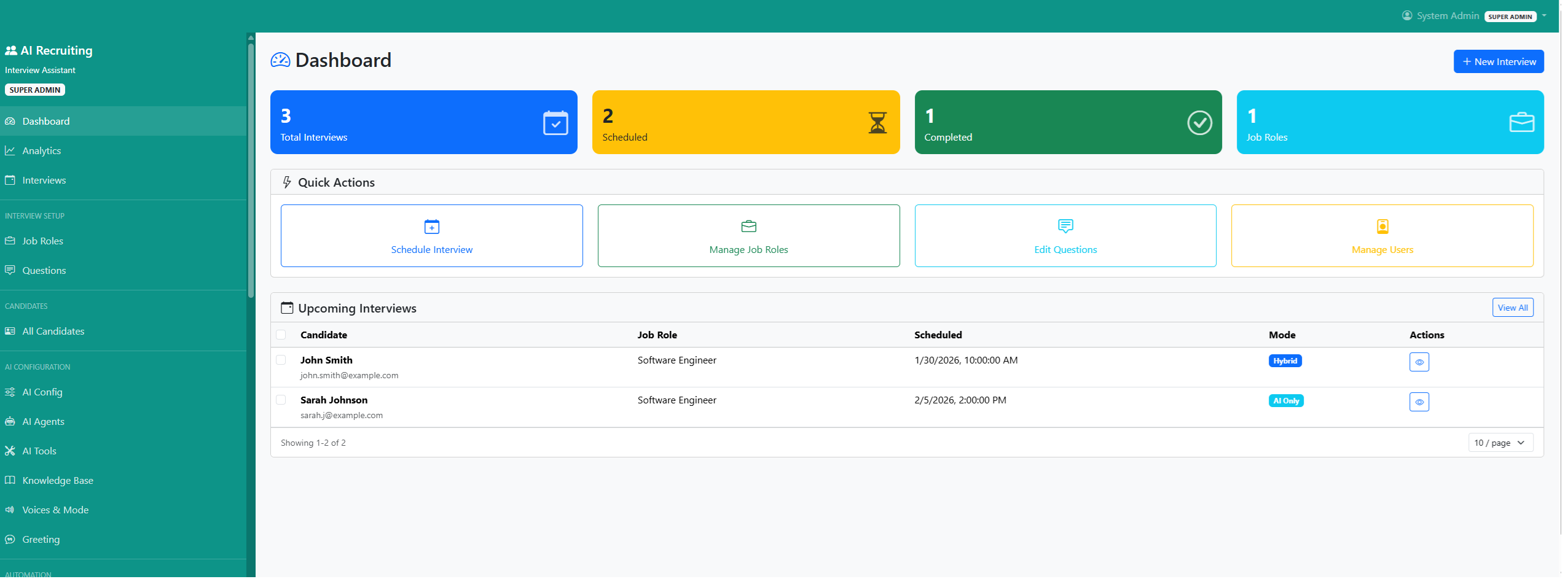 Recruiting AI screenshot 2
